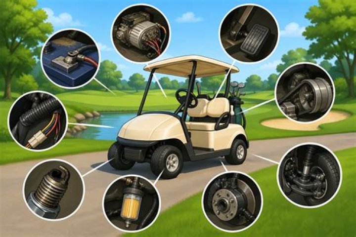 What causes a electric golf cart to jerk?