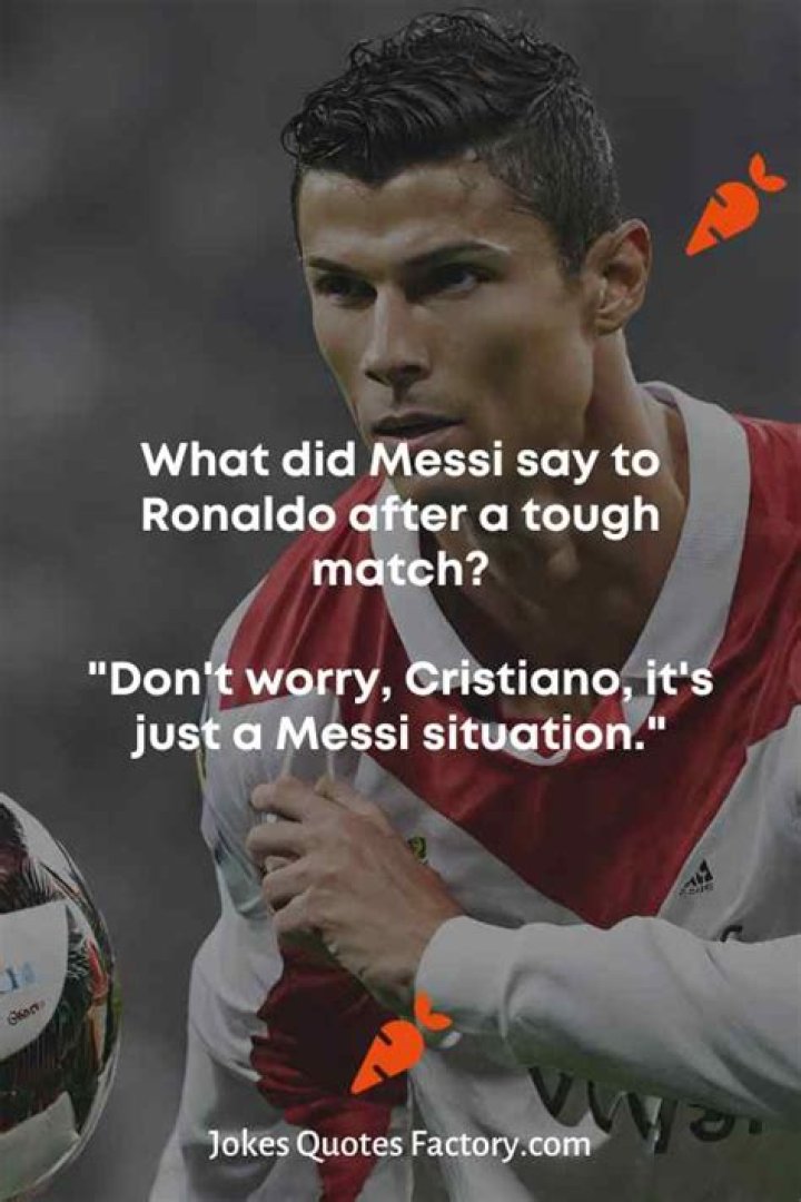 What did Messi say to Ronaldo?
