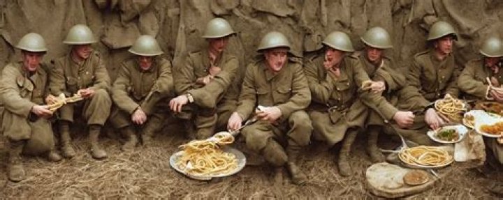 What did soldiers in the war eat?