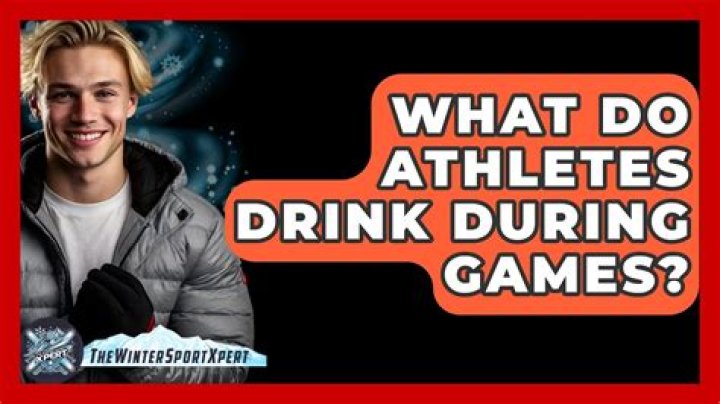 What do athletes drink during games?