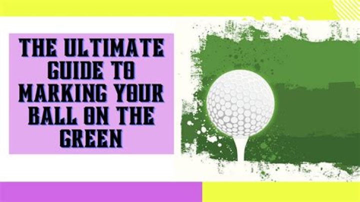 What do pros use to mark their ball on the green?