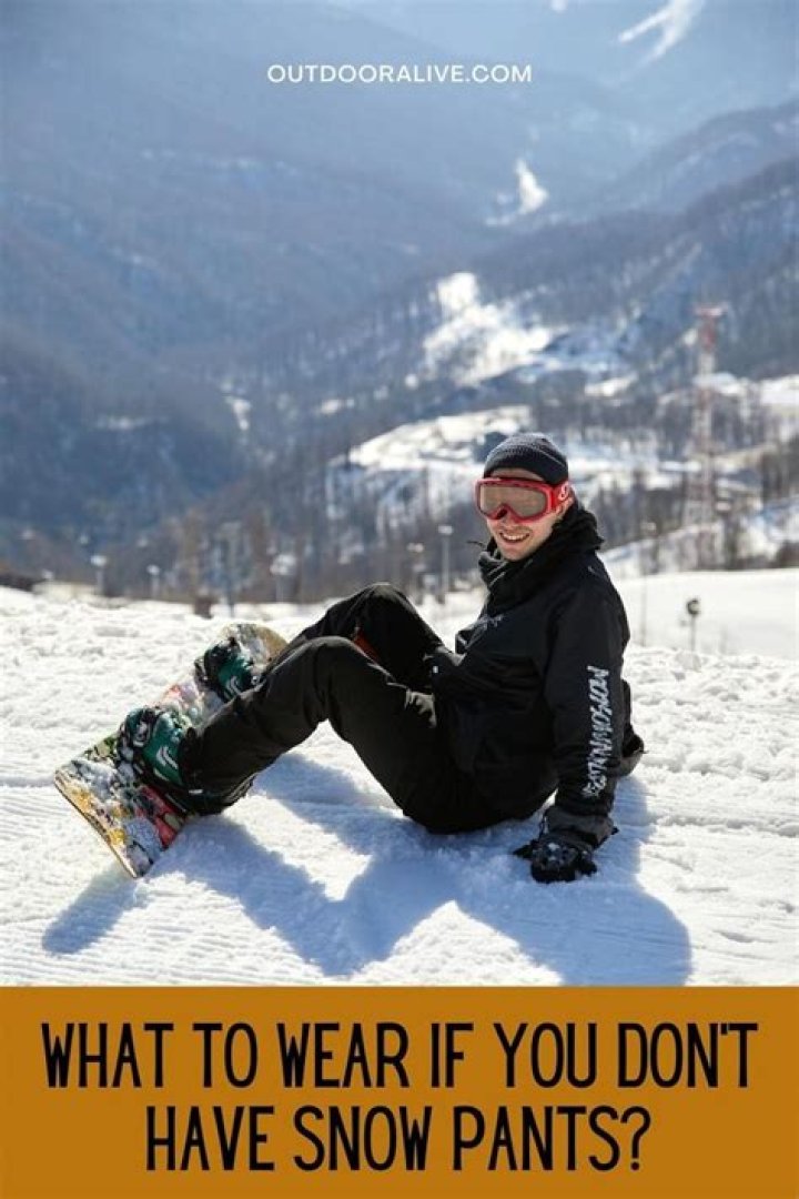 What do you usually wear under snow pants?