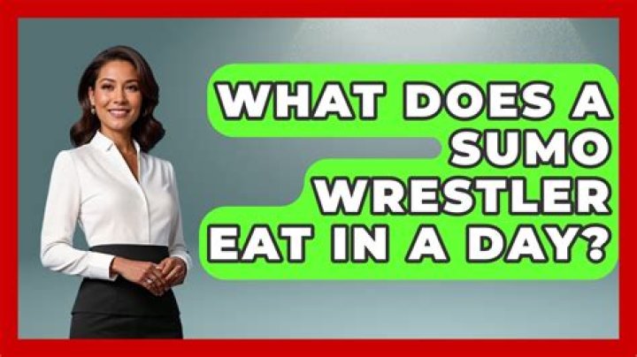 What does a sumo wrestler eat in a day?