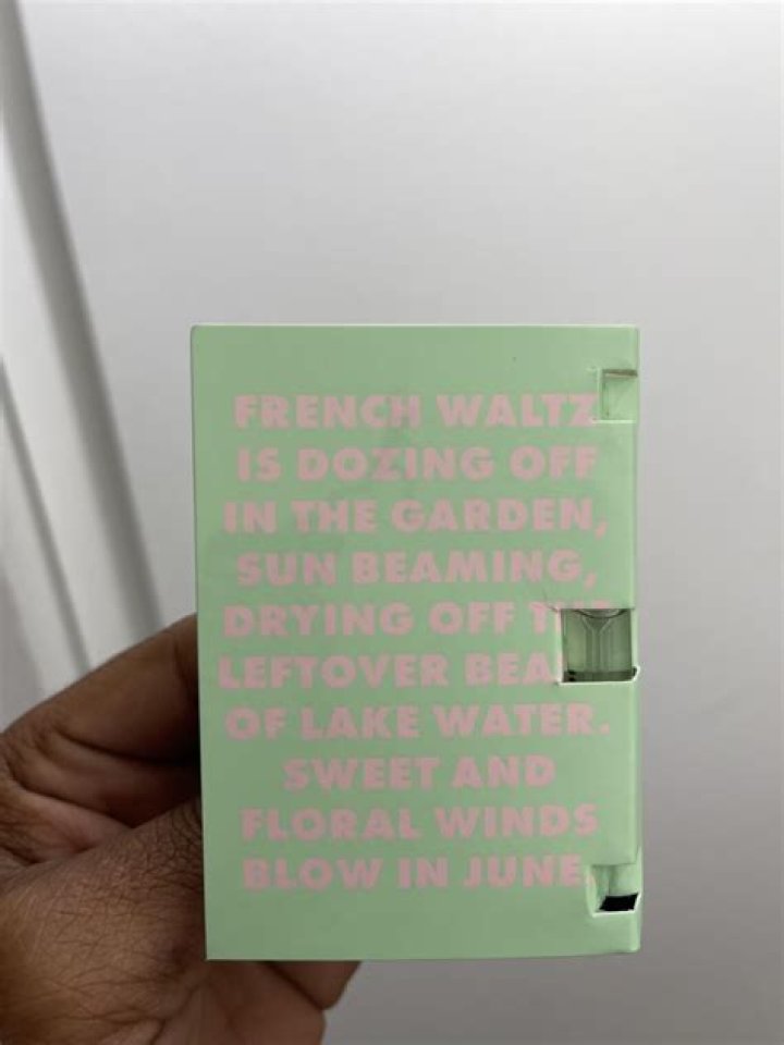 What does French waltz smell like?