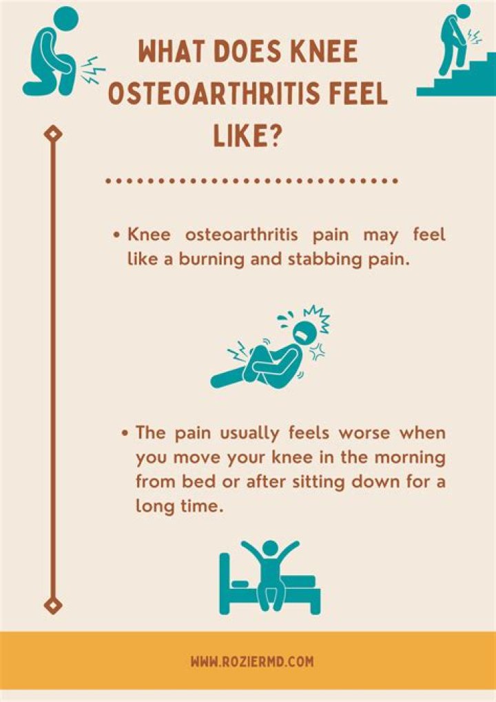 What does osteoarthritis of the knee feel like?