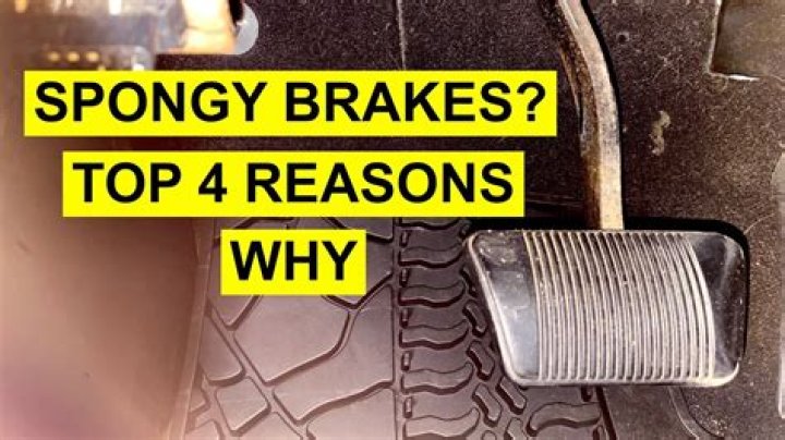 What does spongy brakes feel like?