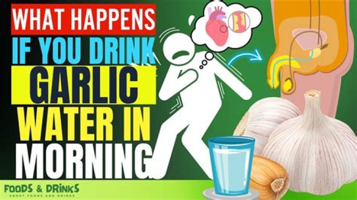What happens if you drink garlic water everyday?