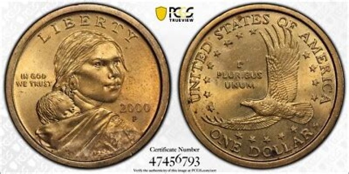 What is a wounded eagle Sacagawea dollar?