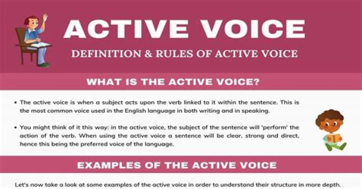 What is active voice example?