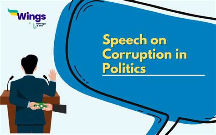 What is corruption speech in English?