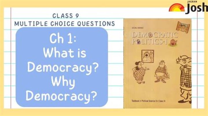 What is democracy class 9th?