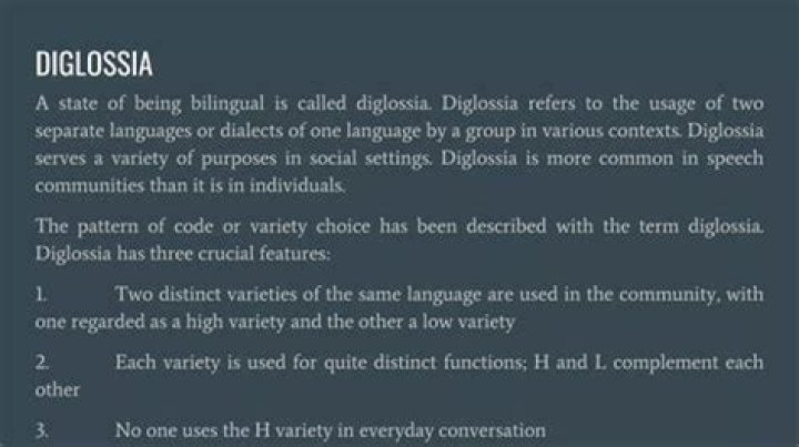 What is diglossia PDF?