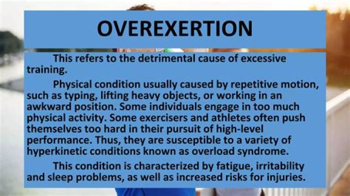 What is the detrimental cause of excessive training?