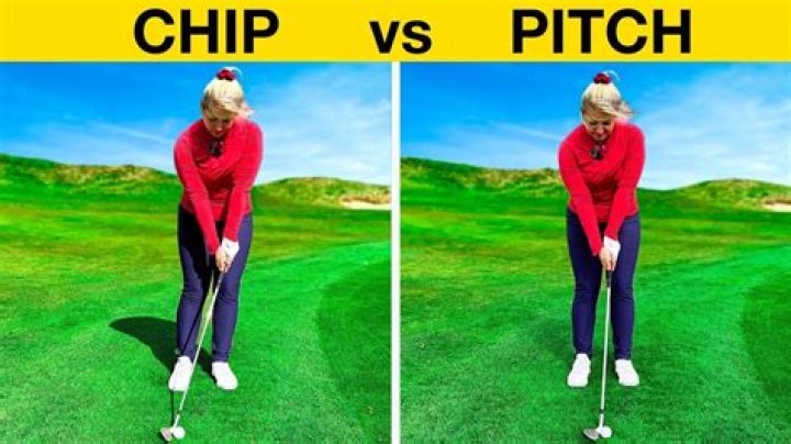 What is the difference between a golf pitch and chip?