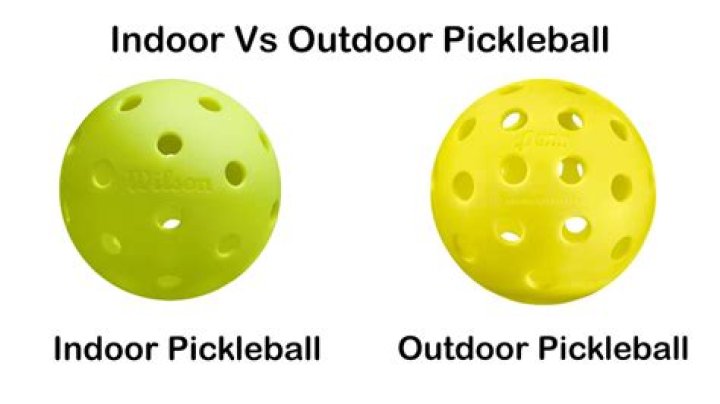 What is the difference between an indoor pickleball and an outdoor pickleball?
