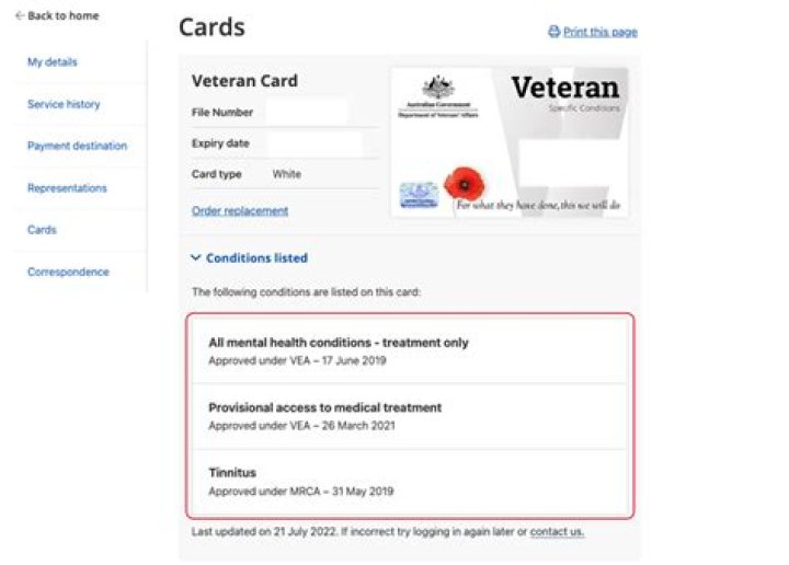 What is the DVA veteran payment?