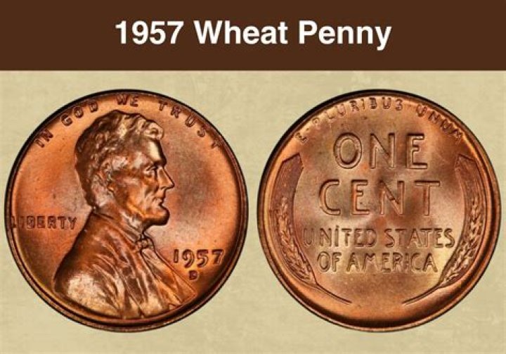 What is the error on a 1957 D wheat penny?