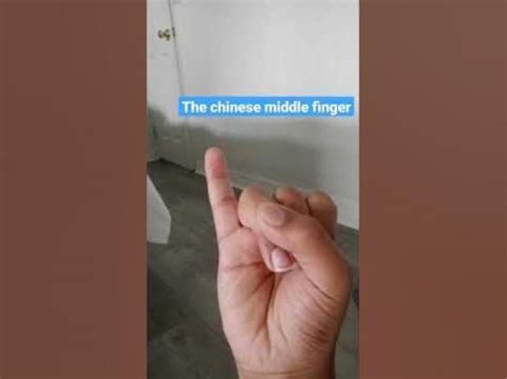 What is the middle finger in China?