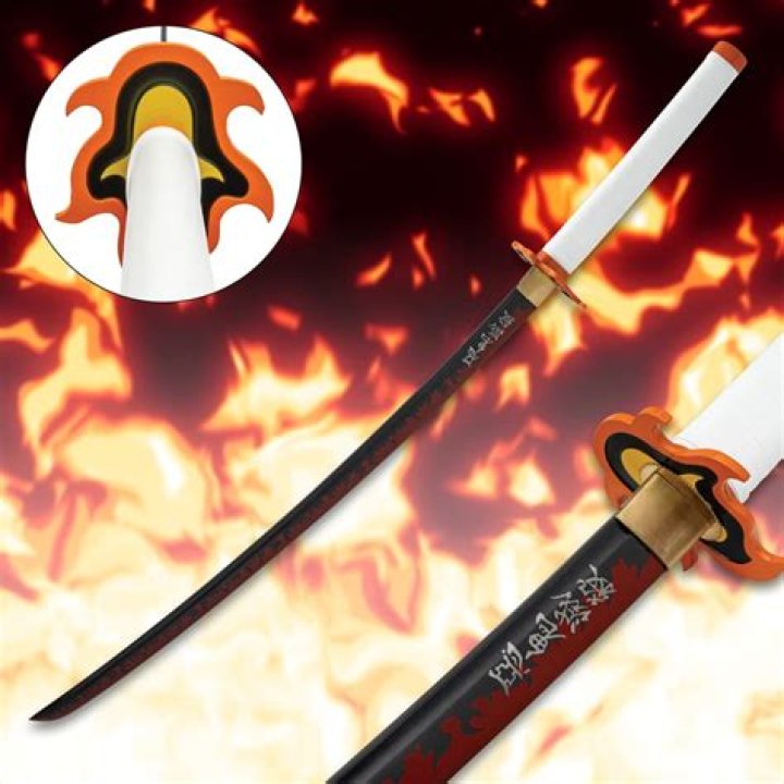 What is written on Rengoku sword?