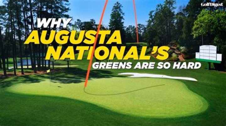 What type of grass are the greens at Augusta National?