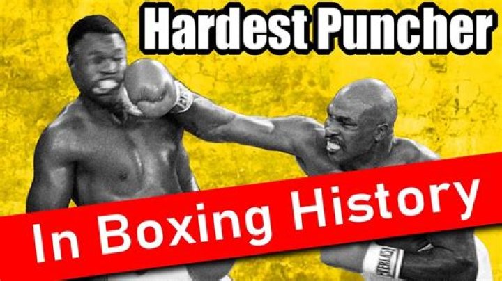 Who is considered the hardest puncher in boxing history?