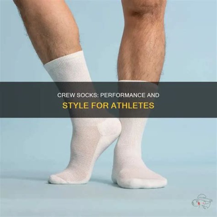 Why do athletes wear crew socks?