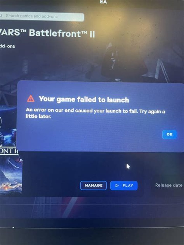 Why does Battlefront 2 say I'm offline?
