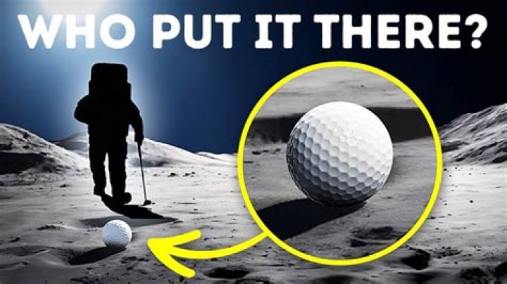 Why is there 2 golf balls on the moon?