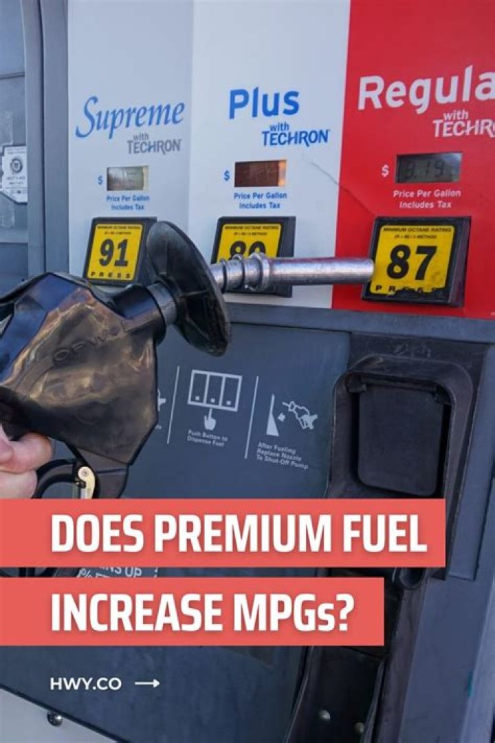 Will premium gas increase mpg?